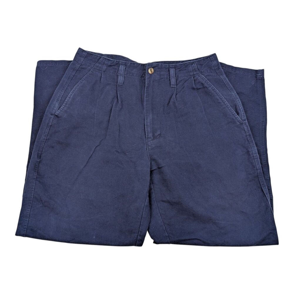 Bugle‎ Boy Mens 32x30 Blue Cotton Chino Pants Casual Straight Leg